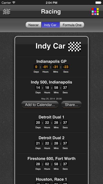 Racing App screenshot #2