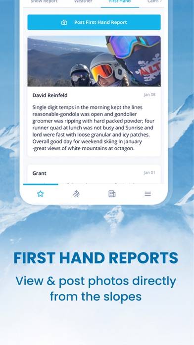 OnTheSnow Ski & Snow Report Captura de pantalla de la aplicación #4