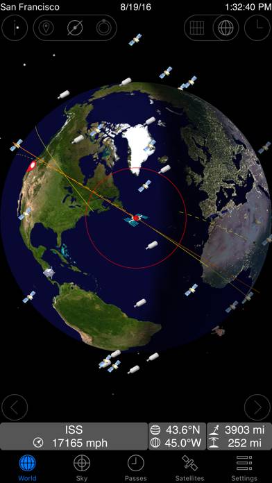GoSatWatch Satellite Tracking App screenshot #1
