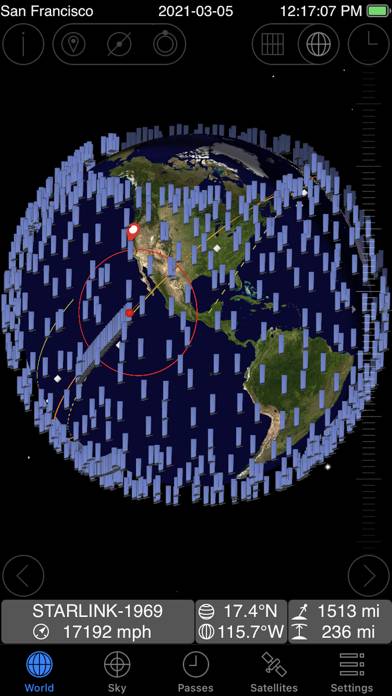 GoSatWatch Satellite Tracking App screenshot #6