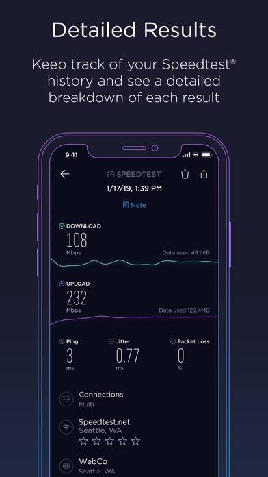 Speedtest by Ookla Capture d'écran de l'application #4