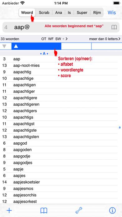 NL Woordvinder Nederlands PRO Captura de pantalla de la aplicación #2
