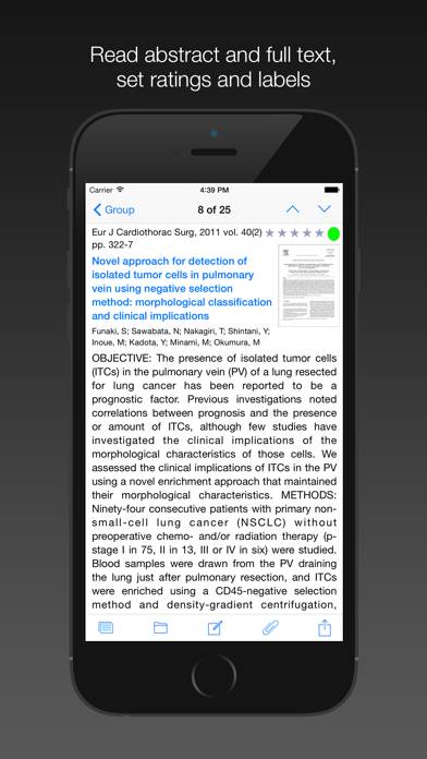 PubMed On Tap Captura de pantalla de la aplicación #3