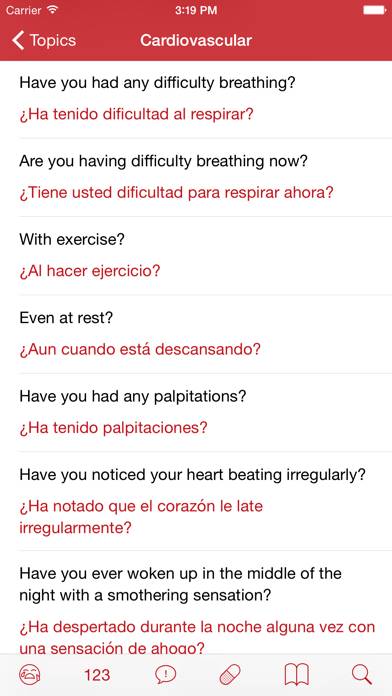 Medical Spanish: Healthcare Phrasebook with Audio App screenshot #5
