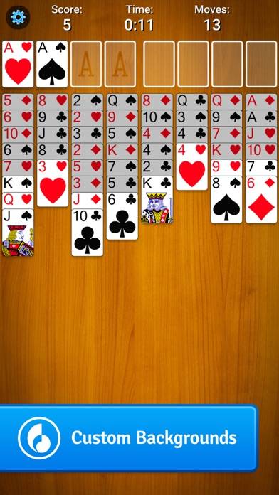 FreeCell Solitaire Card Game Captura de pantalla de la aplicación #1