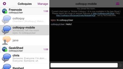Colloquy App screenshot #2