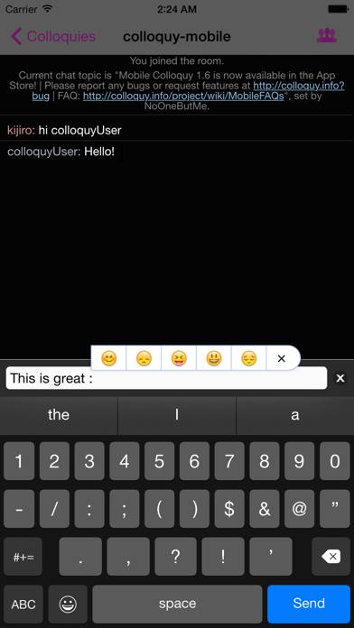 Colloquy App screenshot #3