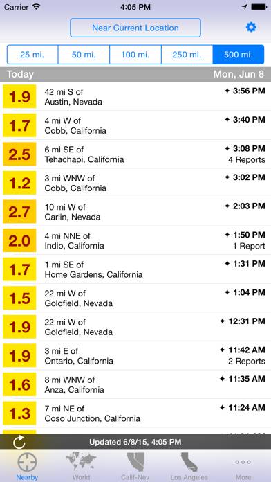 IFeltThat Earthquake Schermata dell'app #1