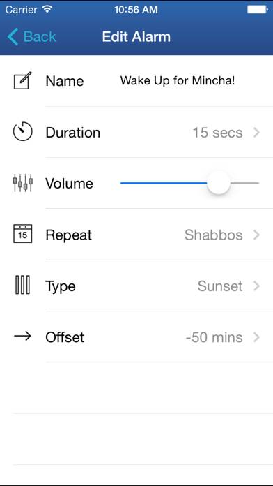 Shabbos Clock Captura de pantalla de la aplicación #4