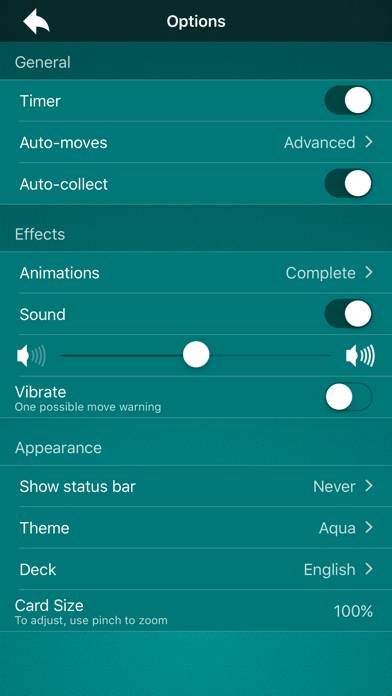 Odesys FreeCell Solitaire Spiel-Screenshot