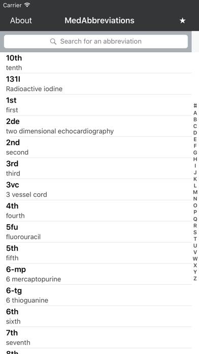 MedAbbreviations App screenshot #1