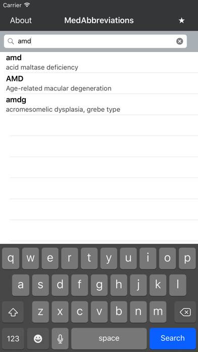 MedAbbreviations App screenshot