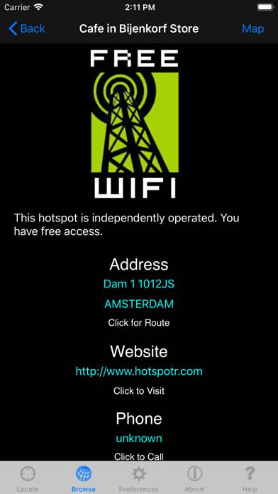 Free WiFi Captura de pantalla de la aplicación #2
