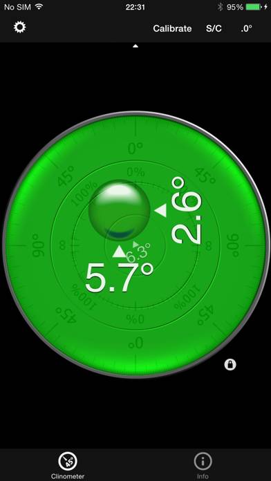 Bubble level and Clinometer Captura de pantalla de la aplicación #2