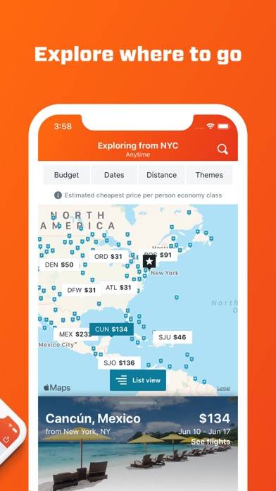 KAYAK: Flights, Hotels & Cars App skärmdump #4