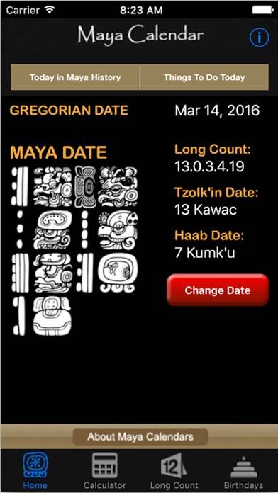 Maya Calendar App screenshot #1