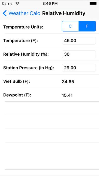 Weather Calc App screenshot #3