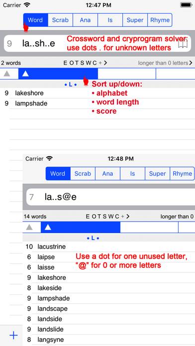 English Words Finder PRO Capture d'écran de l'application #1