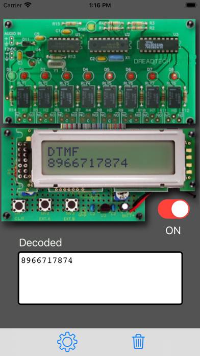 DTMF Decoder Uygulama ekran görüntüsü #2
