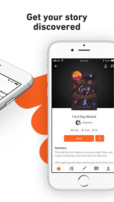 Wattpad Schermata dell'app