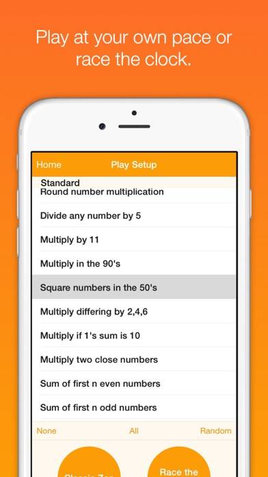Mathemagics: Mental Math Captura de pantalla de la aplicación #4