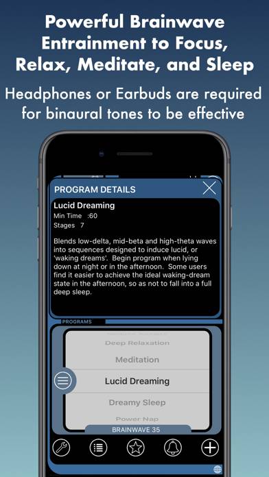 BrainWave: 37 Binaural Series™ App skärmdump #5