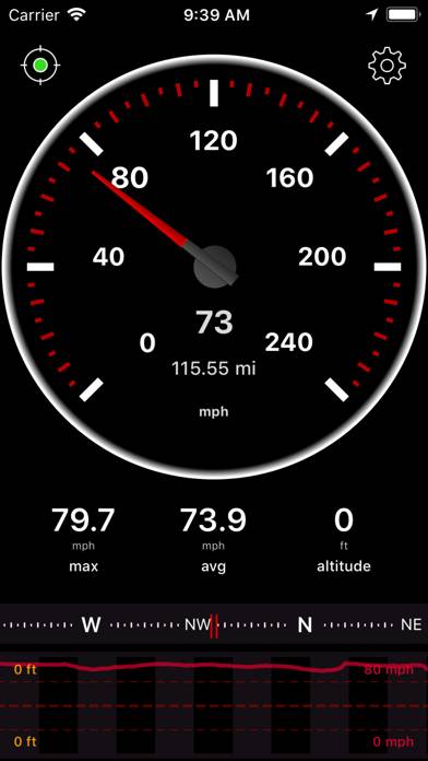 Speedometer Speed Box App App screenshot
