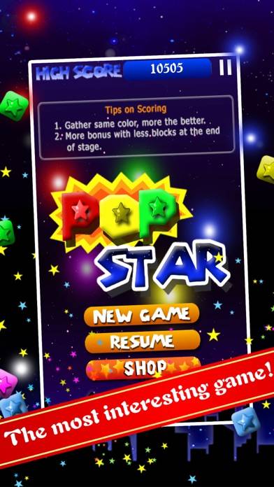 PopStar!-stars crush App skärmdump #1