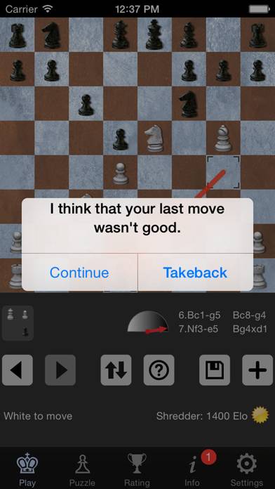 Shredder Chess Скриншот приложения #3