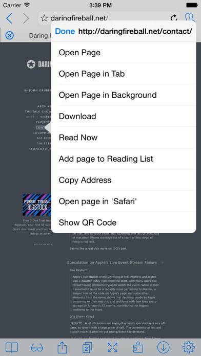 ICab Mobile (Web Browser) Скриншот приложения #2