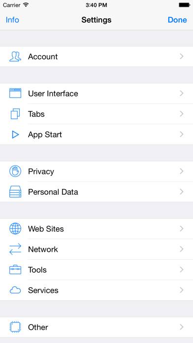 ICab Mobile (Web Browser) Captura de pantalla de la aplicación #4
