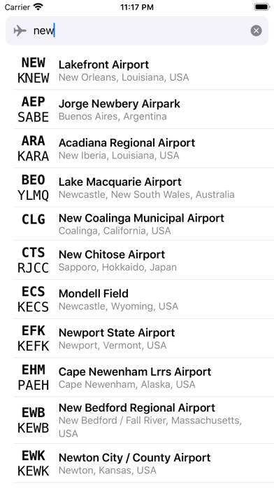 Airport Codes Capture d'écran de l'application #1