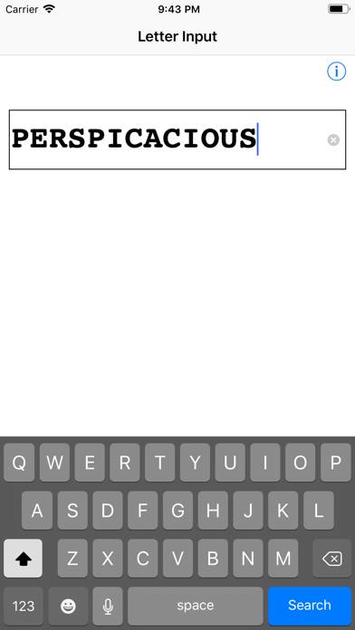 Words a Word Finder for Games App screenshot #1