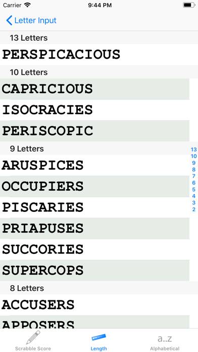 Words a Word Finder for Games App screenshot #4