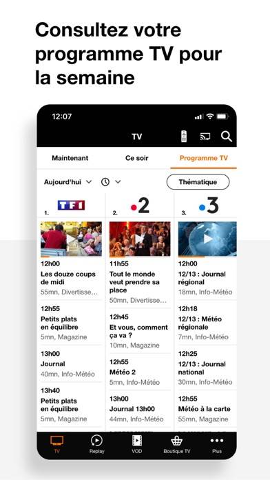 TV d'Orange • Direct & Replay Capture d'écran de l'application #3