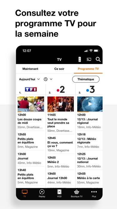 TV d'Orange • Direct & Replay Capture d'écran de l'application