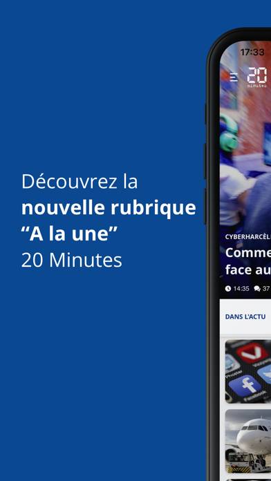 20 Minutes, news en continu Capture d'écran de l'application #1