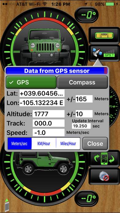 Vehicle Clinometer Captura de pantalla de la aplicación #3