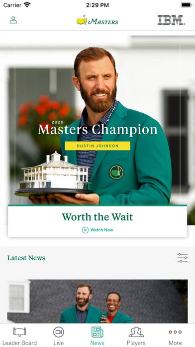 The Masters Tournament Schermata dell'app #4