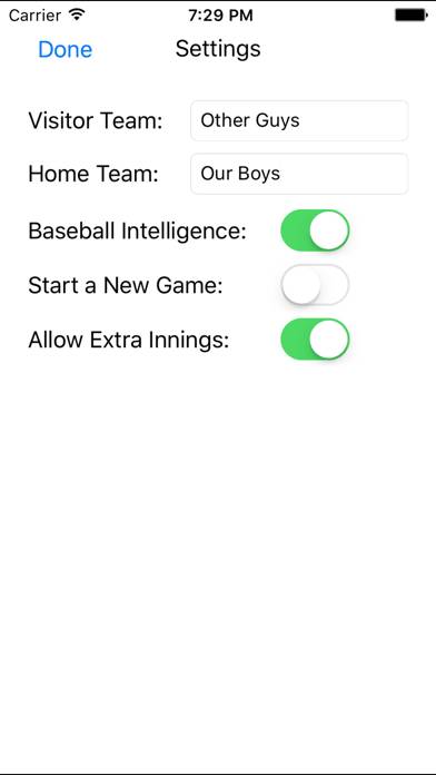 Score Keeper Baseball: Basic App screenshot #2