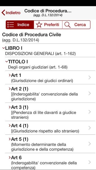 Civile Schermata dell'app