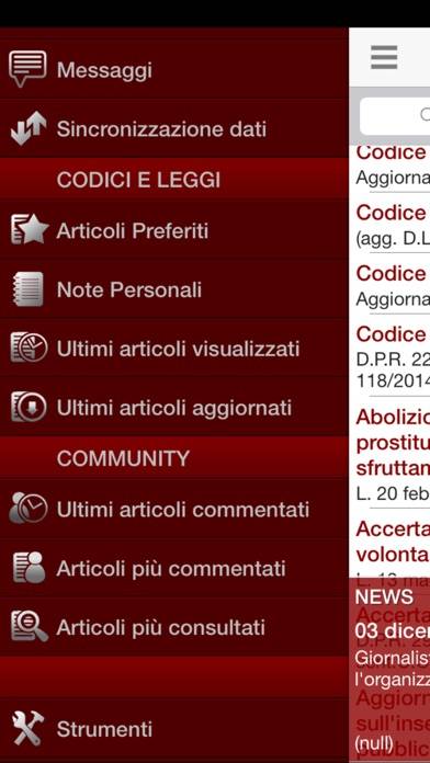 Civile Schermata dell'app