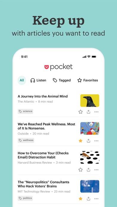 Pocket: Stay Informed Uygulama ekran görüntüsü #1