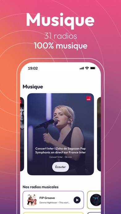 Radio France Capture d'écran de l'application