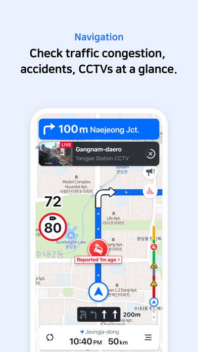 NAVER Map, Navigation Schermata dell'app #6