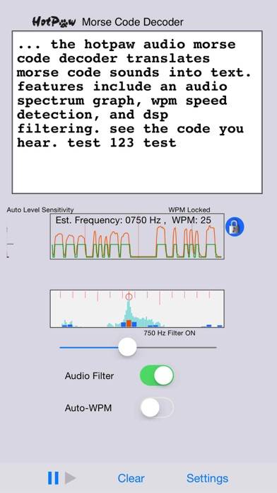 MorseDecoder Captura de pantalla de la aplicación #2