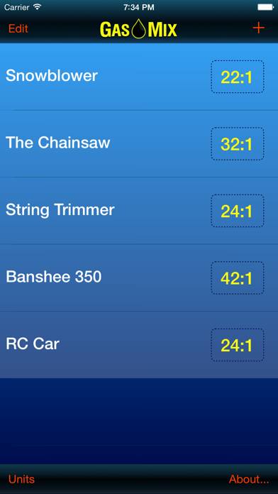 Gas Mix App screenshot
