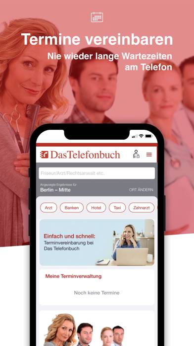 Das Telefonbuch App-Screenshot