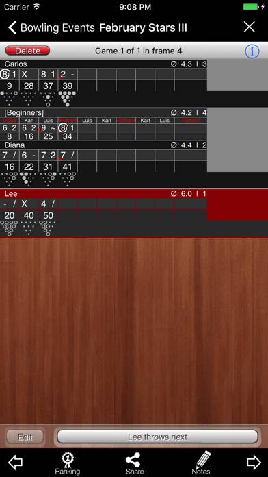 Bowling Scoreboard App screenshot #2