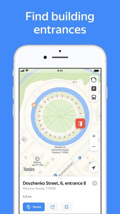 Yandex Maps & Navigator App skärmdump #4